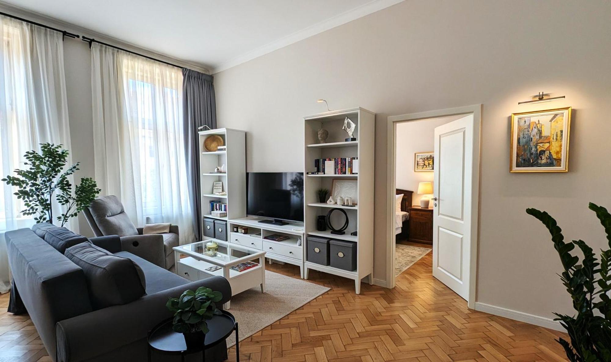 Apartment In Historic Center, Quiet Area, Ac 시비우 외부 사진