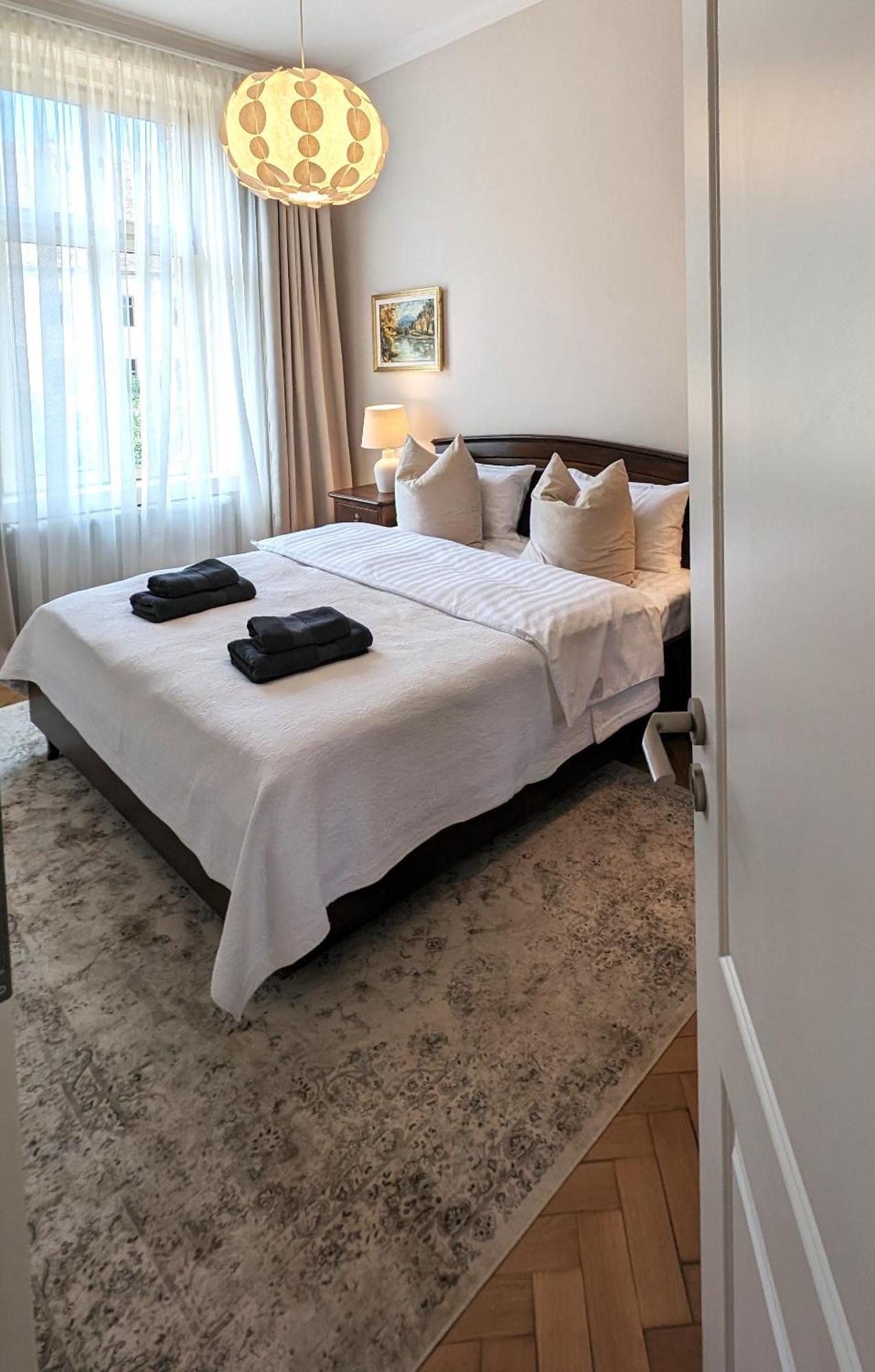 Apartment In Historic Center, Quiet Area, Ac 시비우 객실 사진