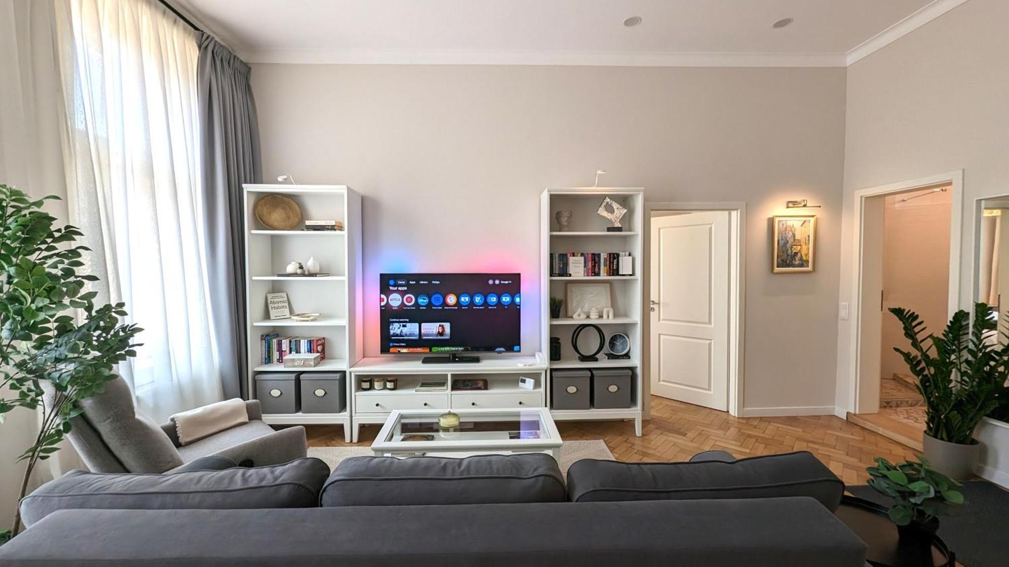 Apartment In Historic Center, Quiet Area, Ac 시비우 외부 사진